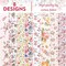 40PCS Pink Retro Floral Cotton Jelly Roll Fabric Strips – Precut Patchwork Quilting Fabric Bundle for Sewing, DIY Crafts & Spring Floral Projects (Hydrangea)